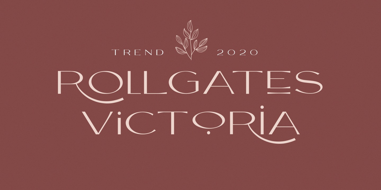 Beispiel einer Rollgates Victoria-Schriftart